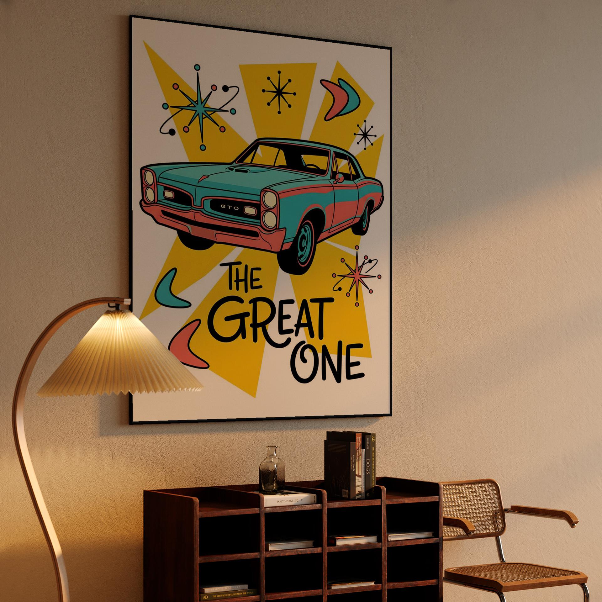 Pontiac GTO The Great One Mid-Century Pop Art