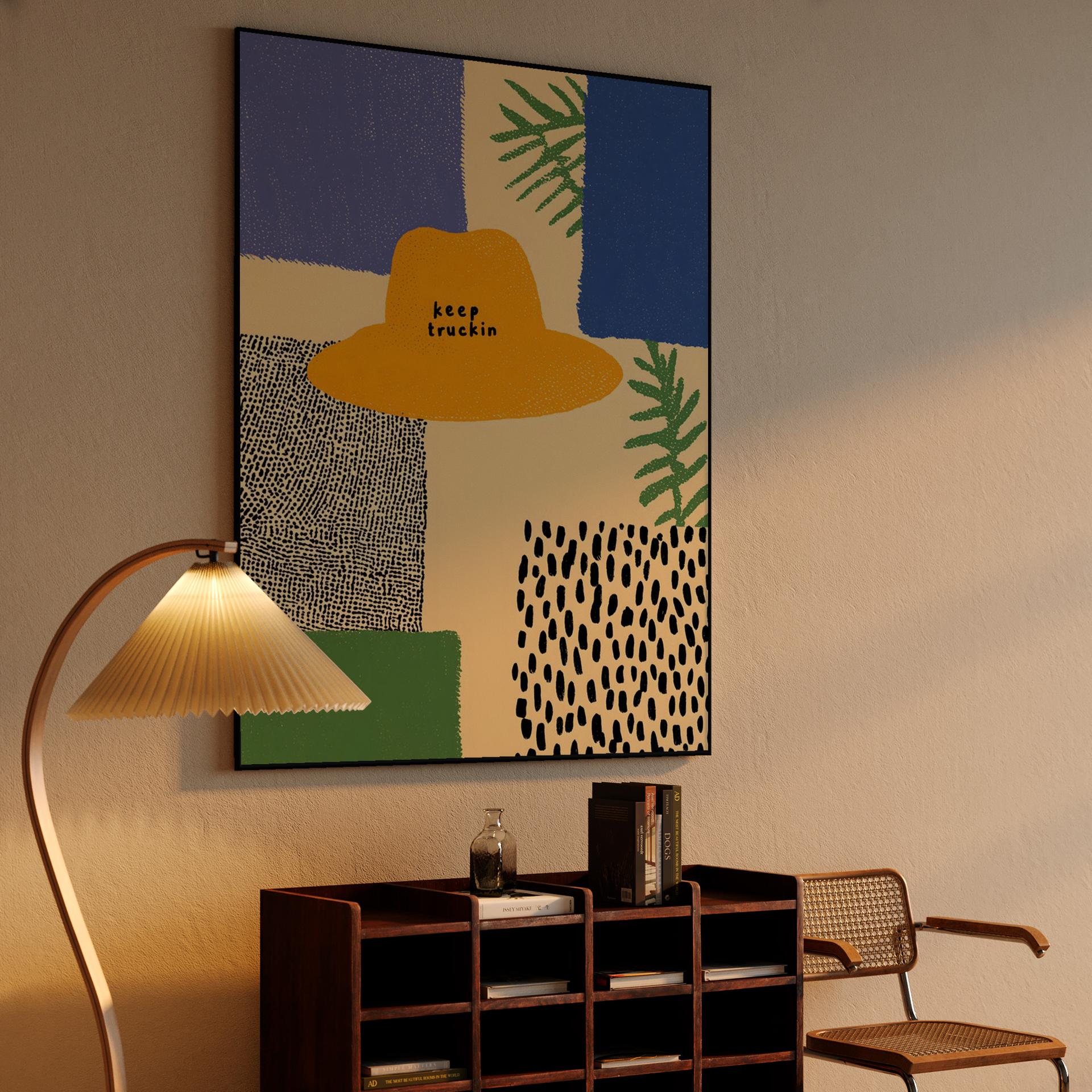 Keep Truckin Hat Collage