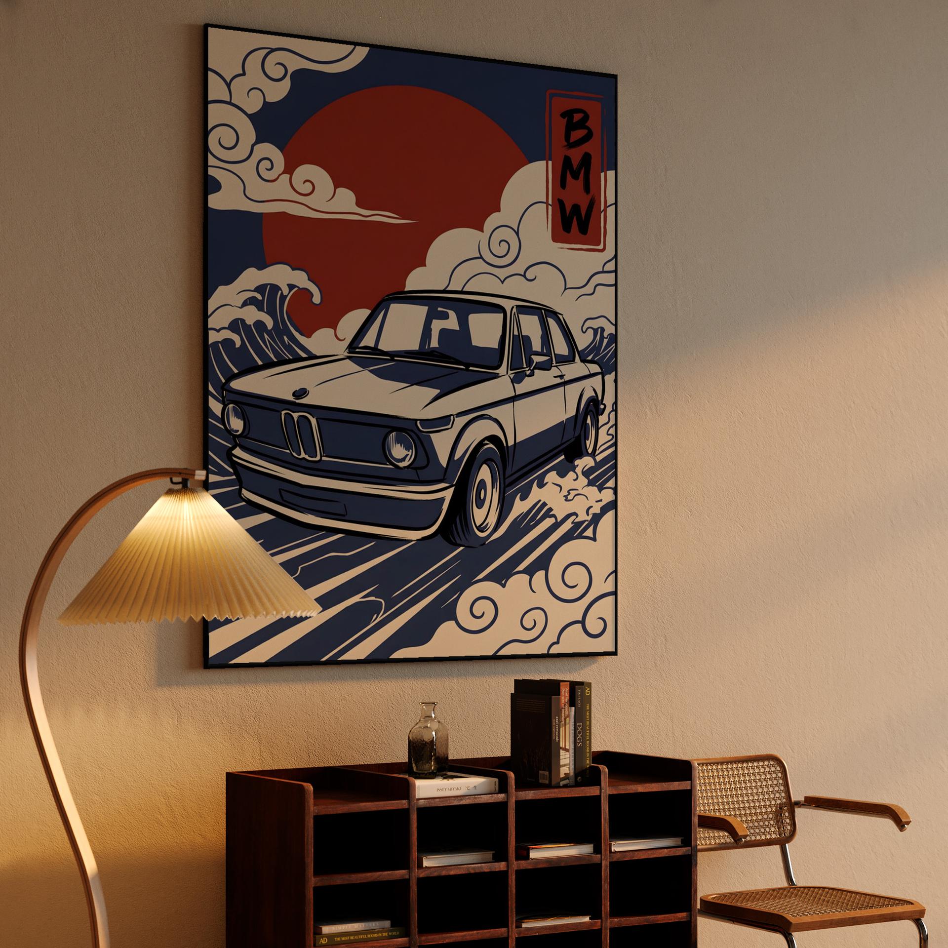 BMW 2002 Great Wave Ukiyo-e Fusion