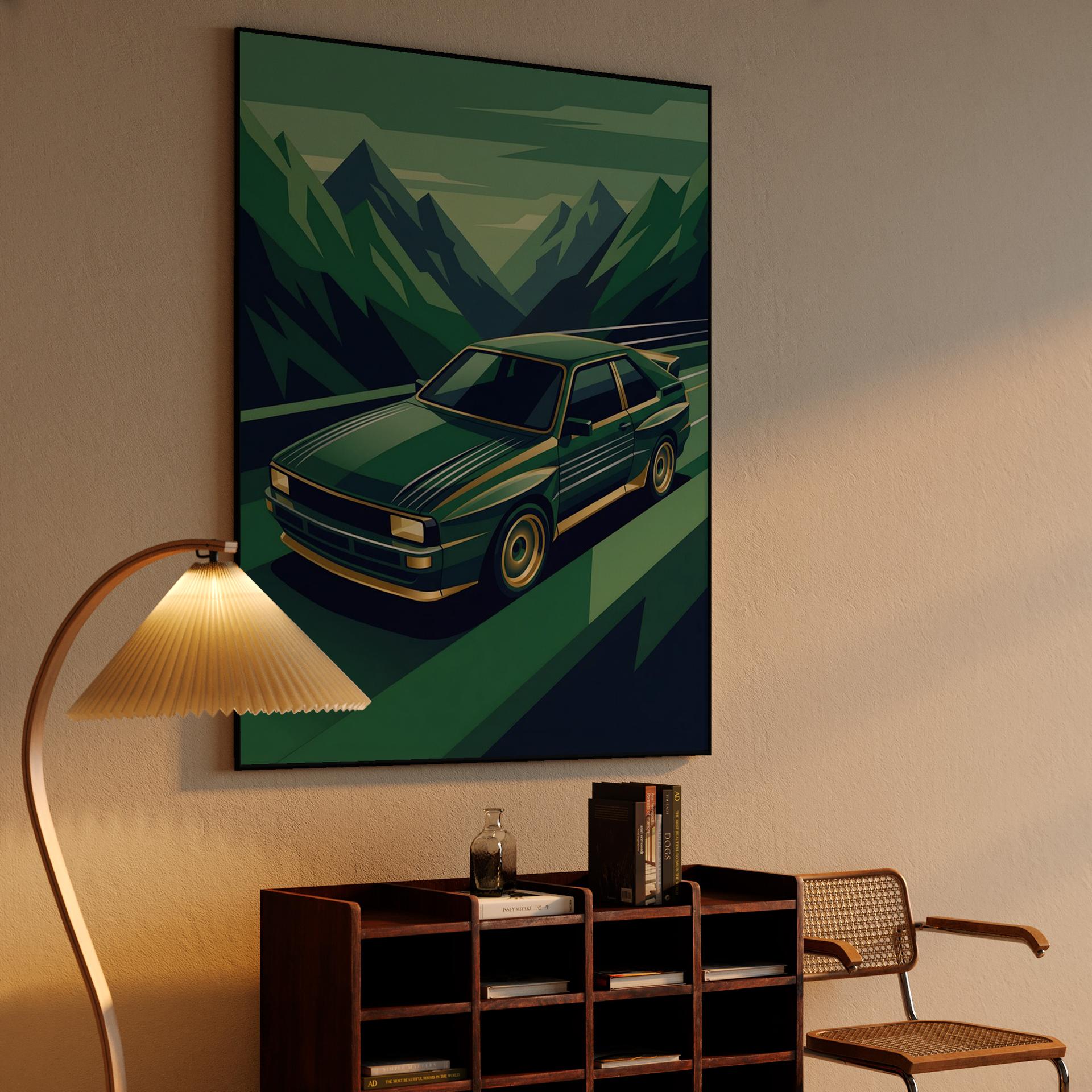 Audi Quattro S1: Emerald Alpine Motion