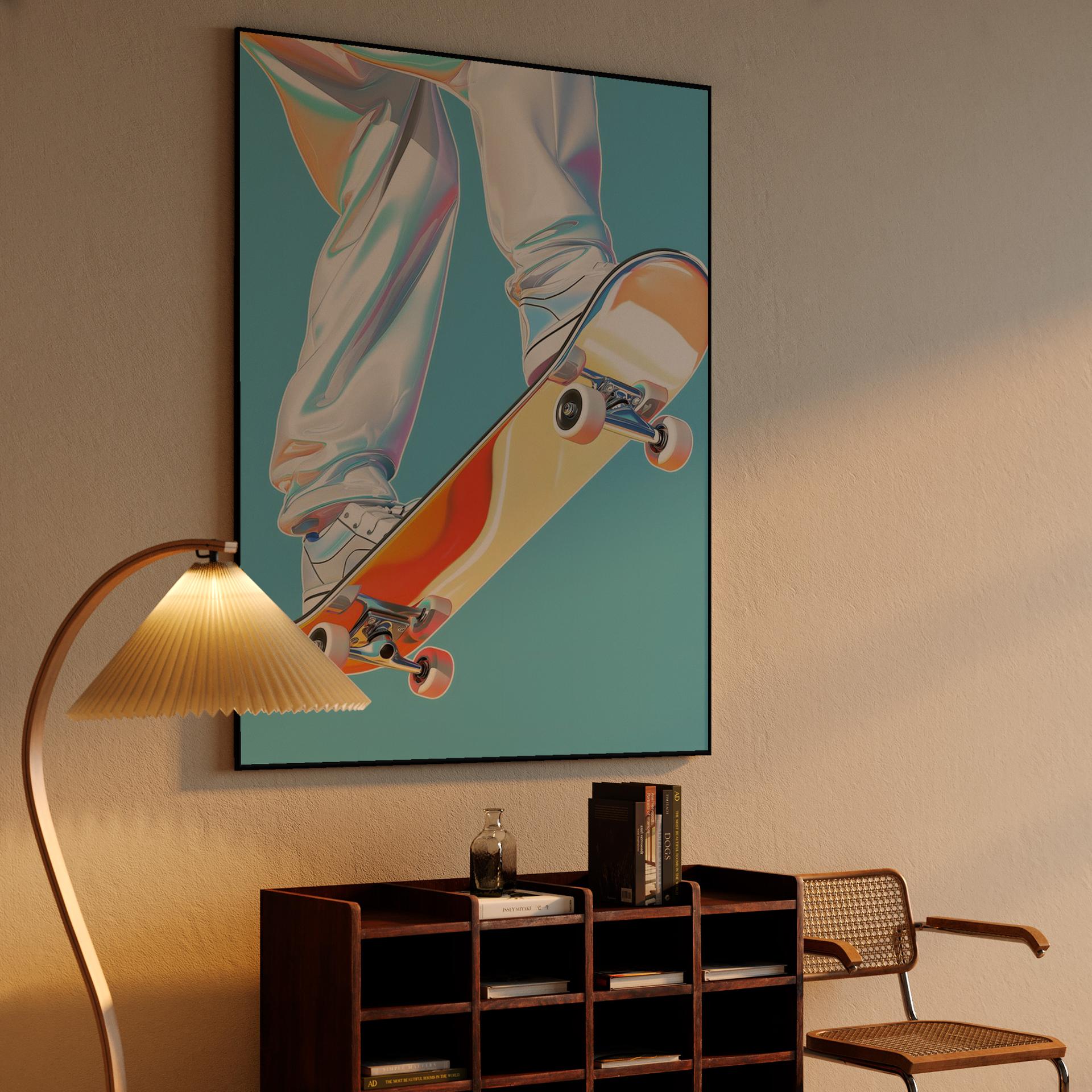 Holographic Skater Trick