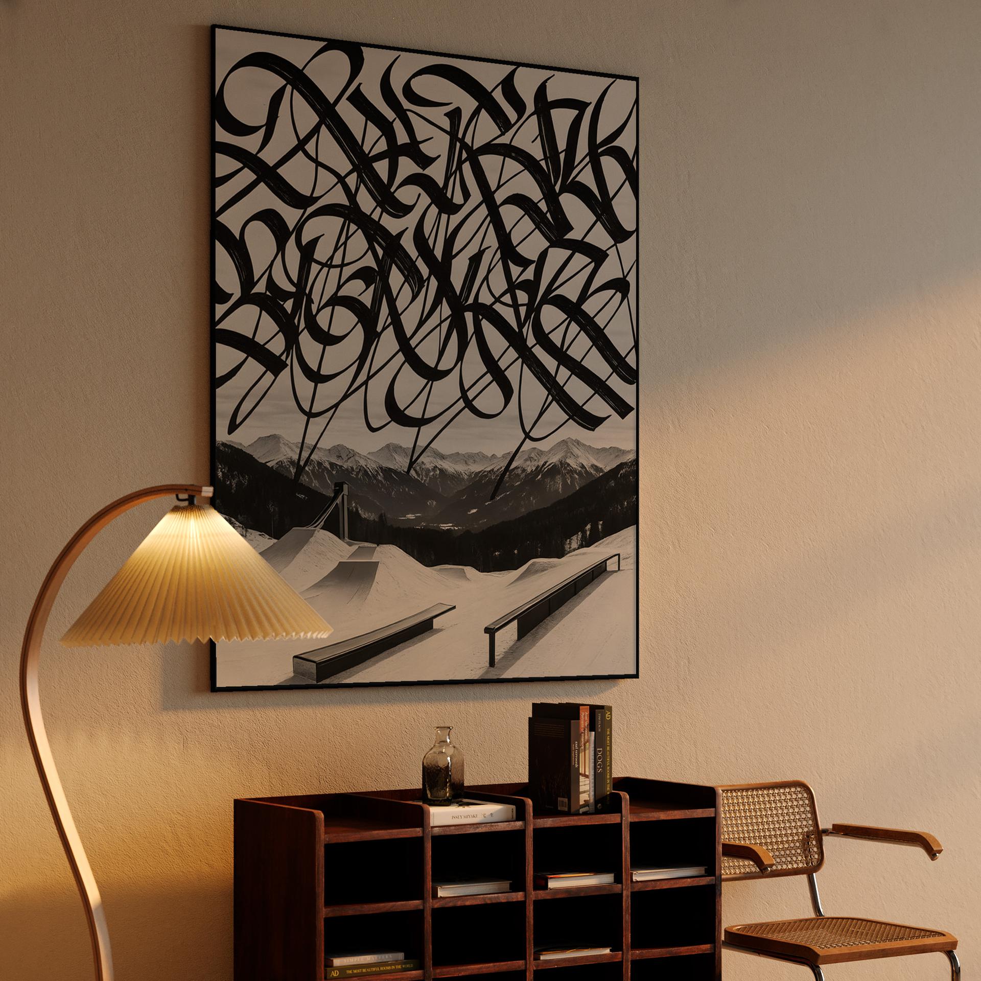 Calligraphic Snow Park