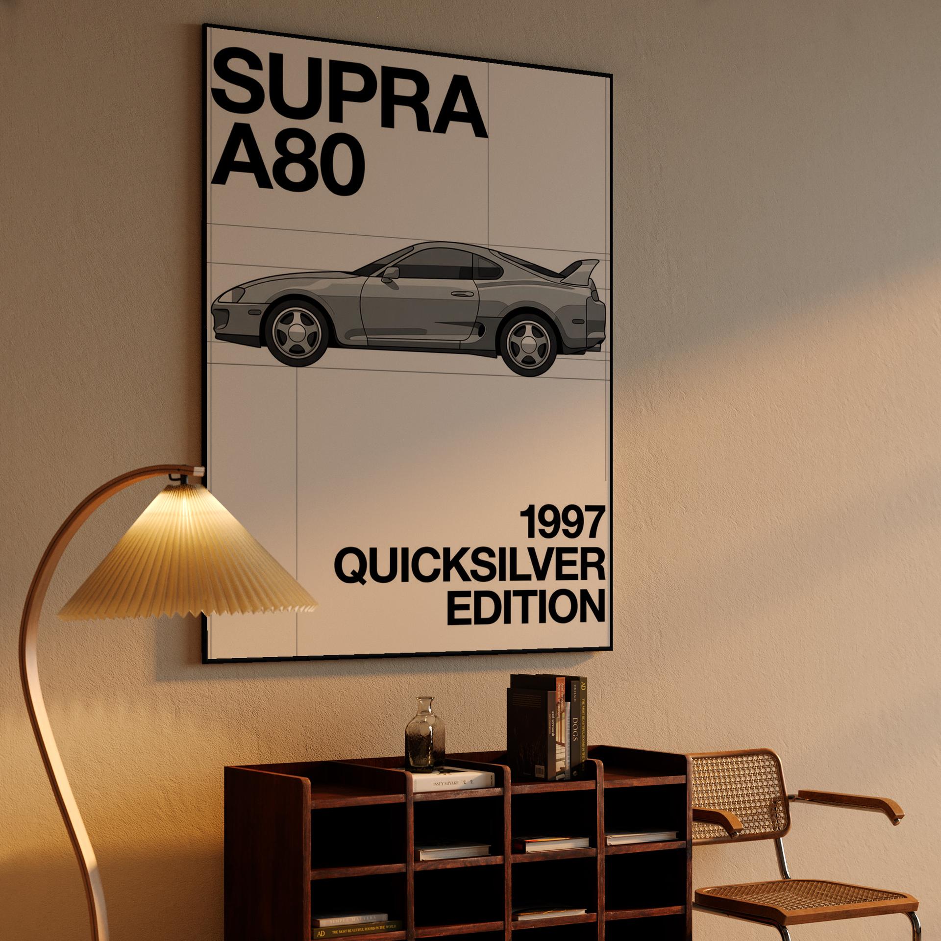 Toyota Supra A80 1997 Quicksilver Edition Graphic Study