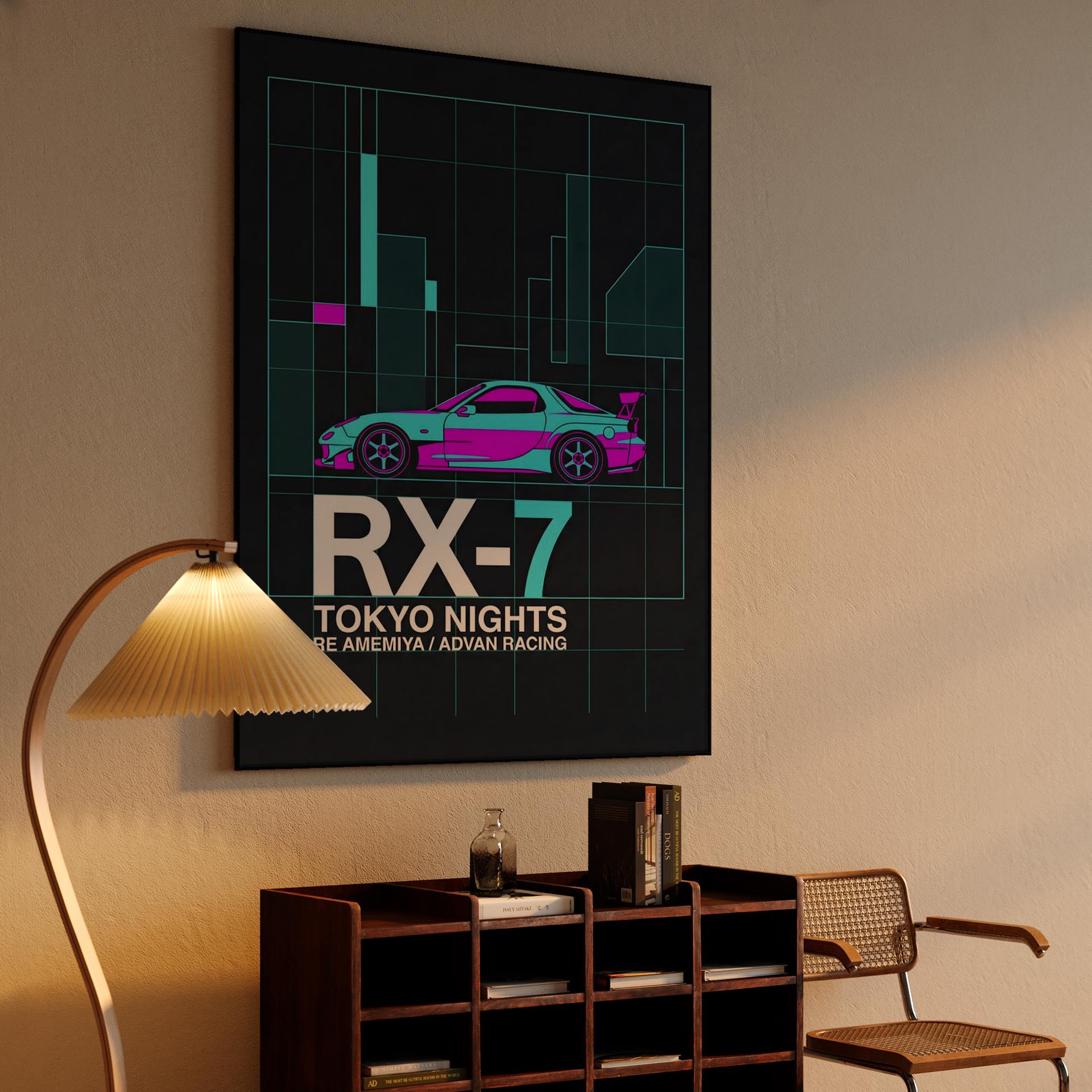 Tokyo Nights: RE Amemiya RX-7 Neon Graphic