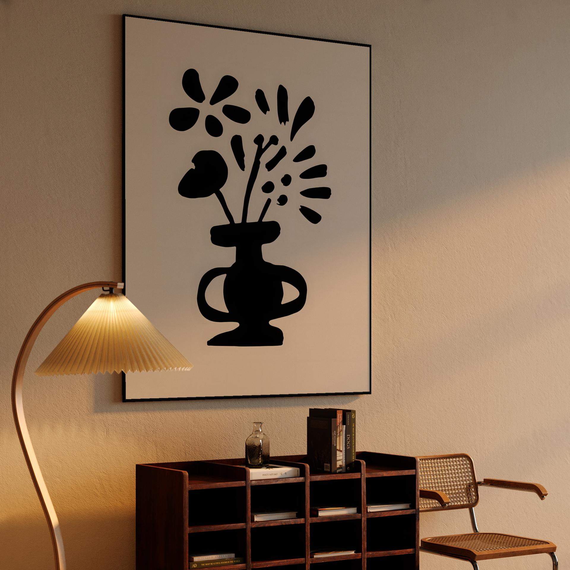 Abstract Botanical Vase