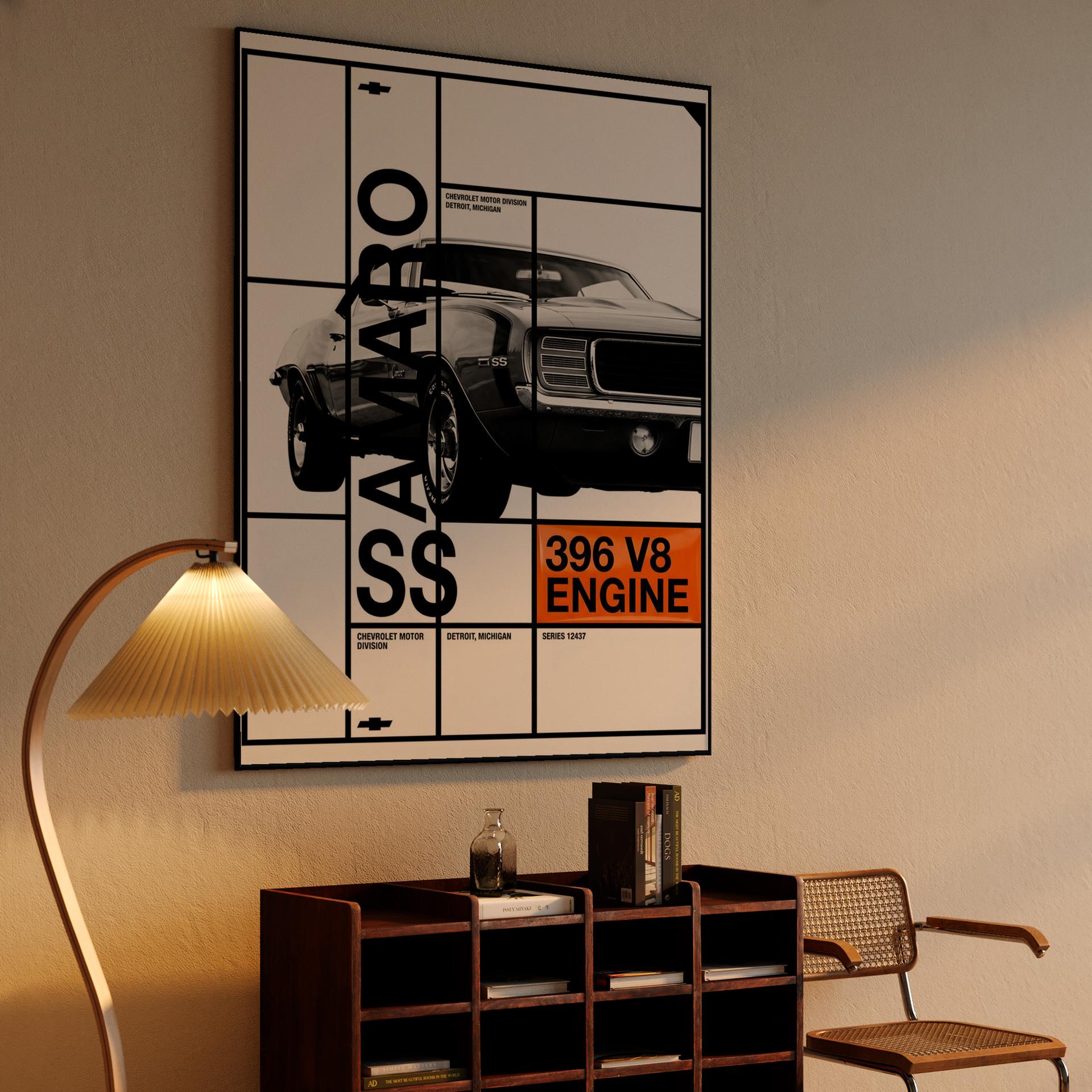 Camaro SS 396 V8 Grid Study