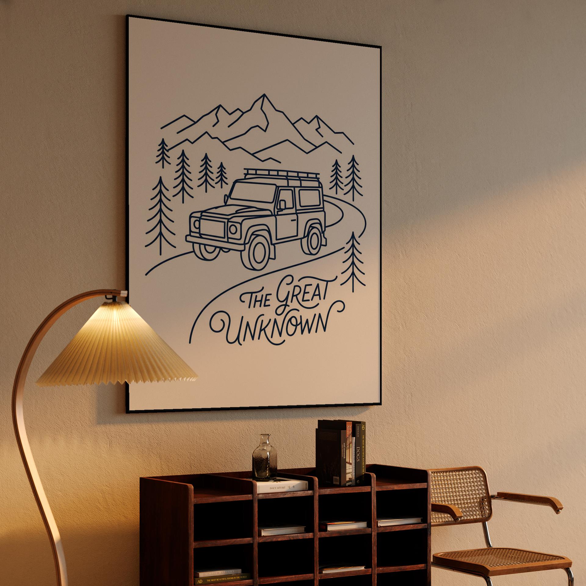 The Great Unknown Defender 90 Line Art