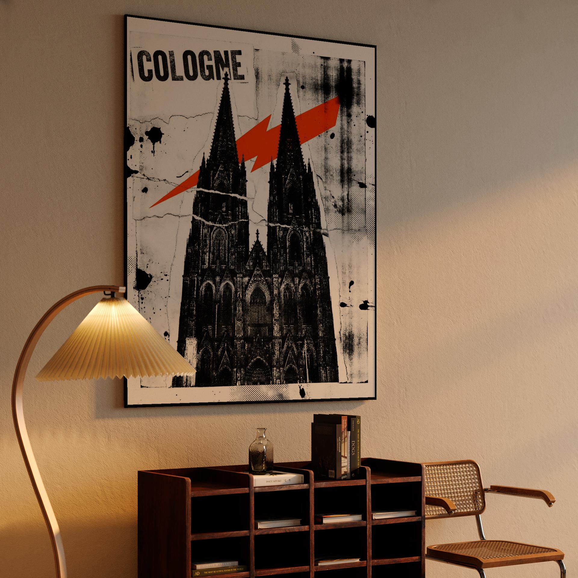 Cologne Cathedral Punk Rock Collage