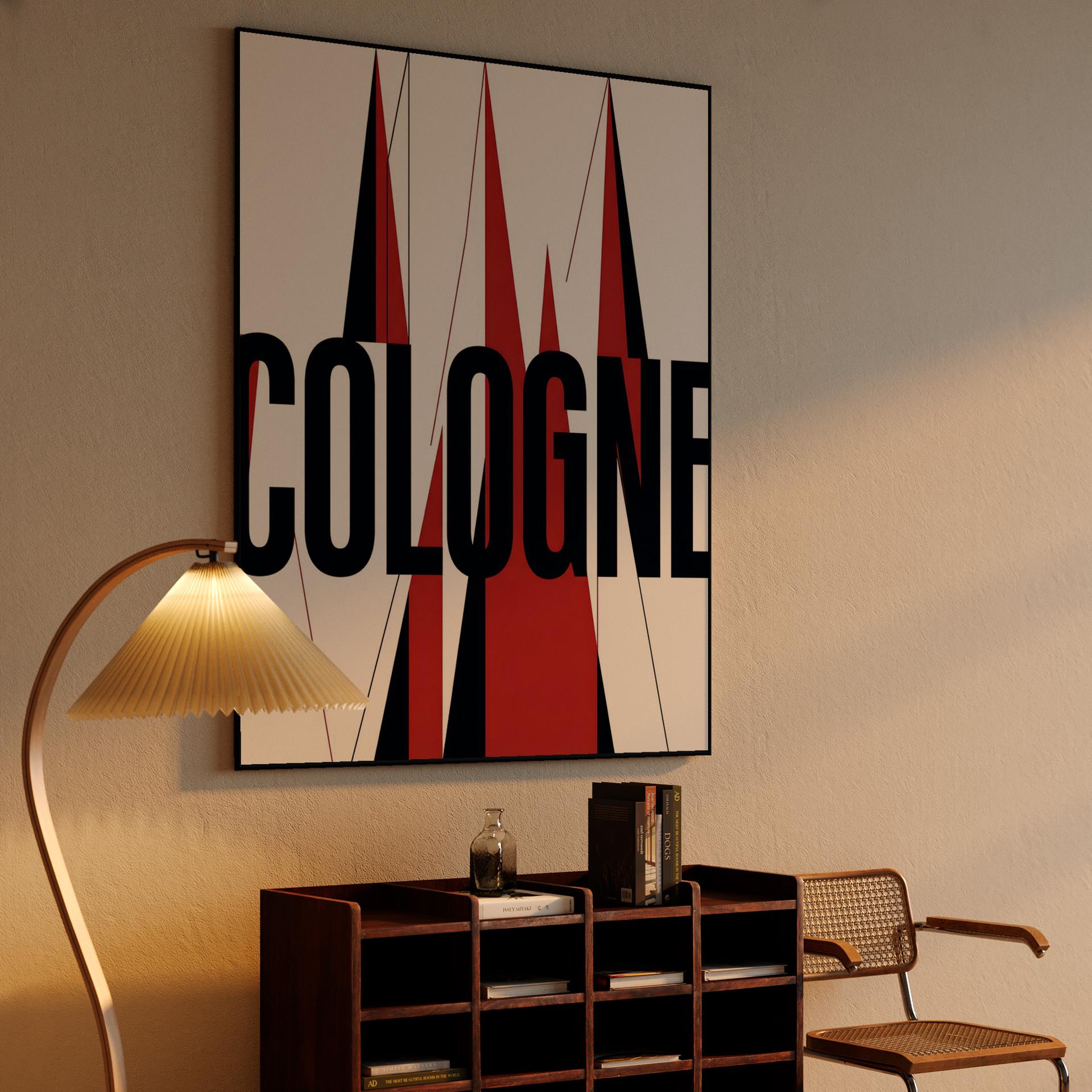 Cologne Cathedral Geometric Typography