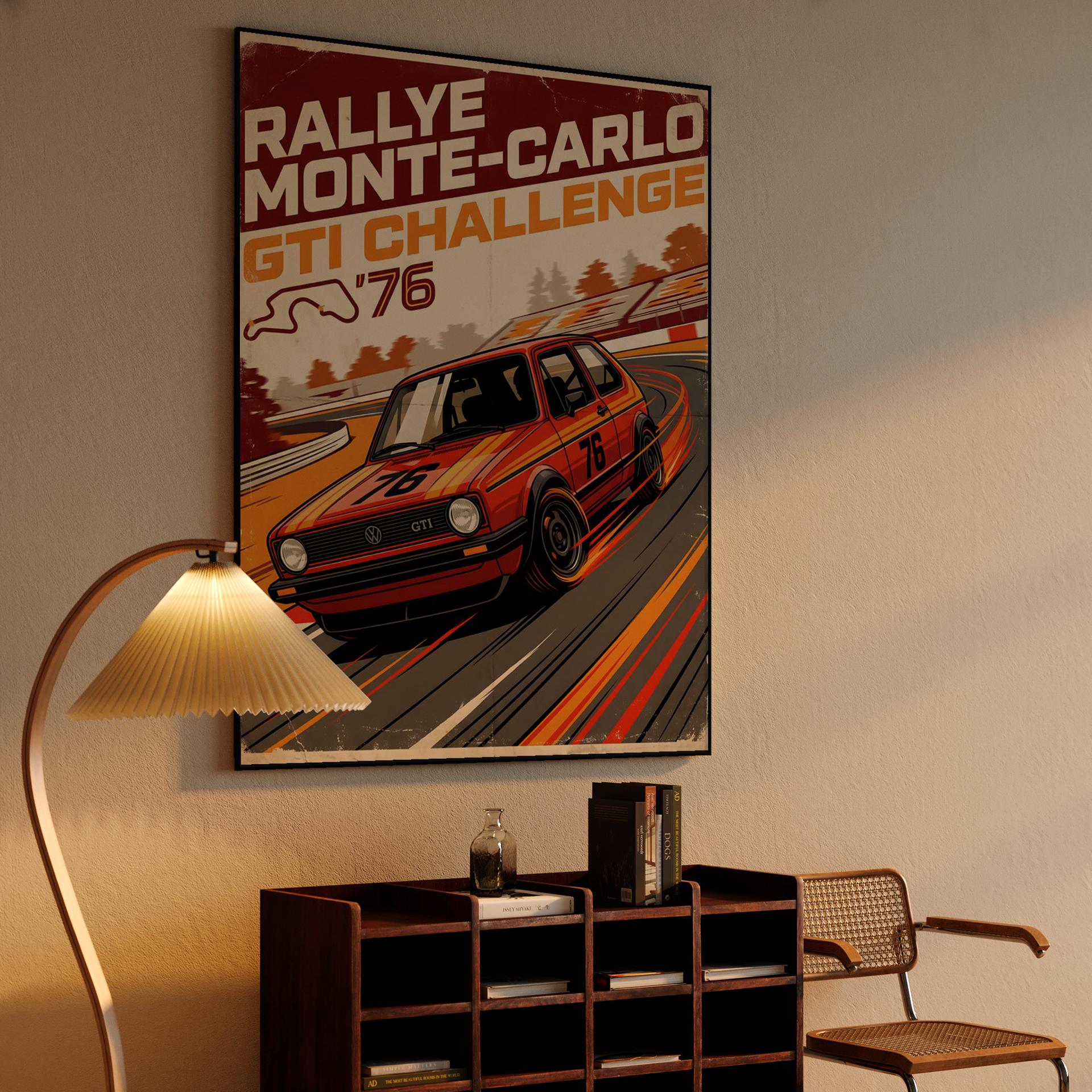 1976 Rallye Monte-Carlo GTI Challenge Poster