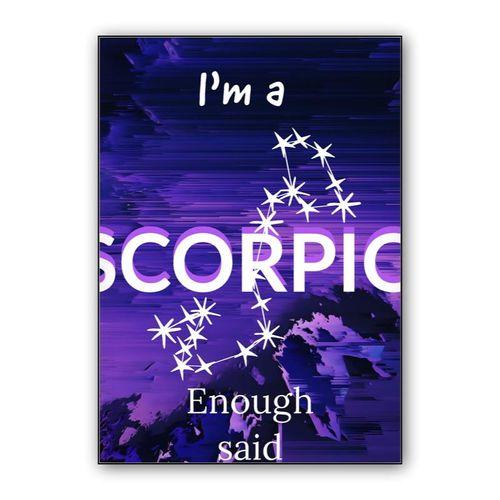 Scorpio wall art poster
