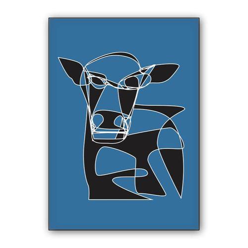 La vaca wall art poster