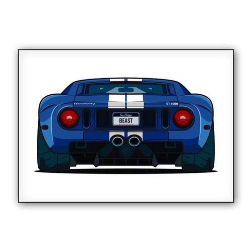 Hennessey Ford GT wall art poster