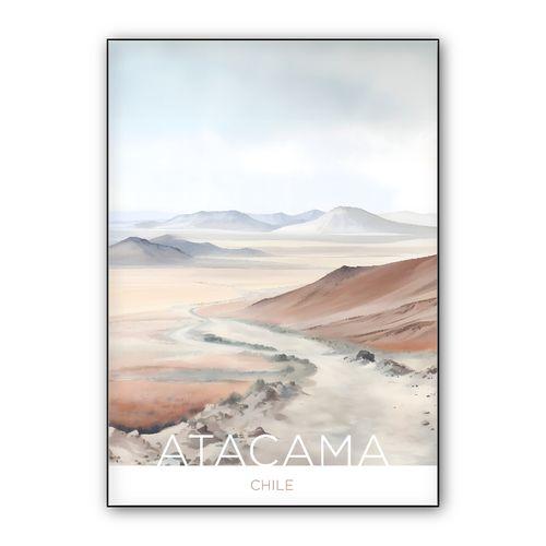 The Atacama Desert - Chile - Marker Technique wall art poster