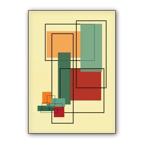 geometric abstraction wall art poster