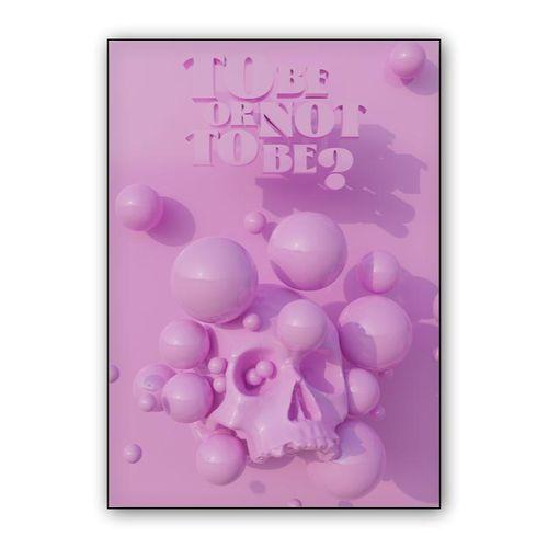 Pink To Be or Not wall art poster