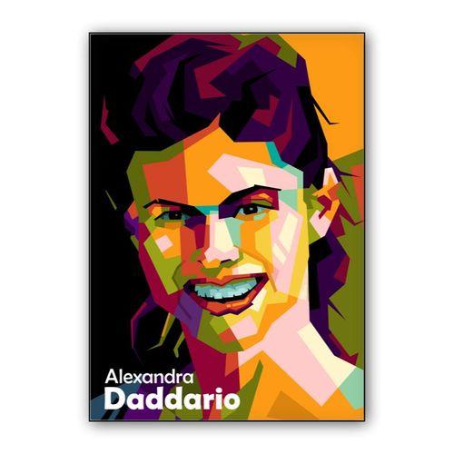 Alexandra Daddario in wpap trend wall art poster