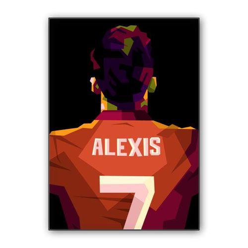 Alexis sanchez in Wpap art wall art poster