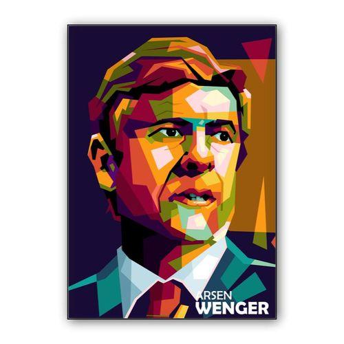 Arsen Wenger in wpap pop art wall art poster