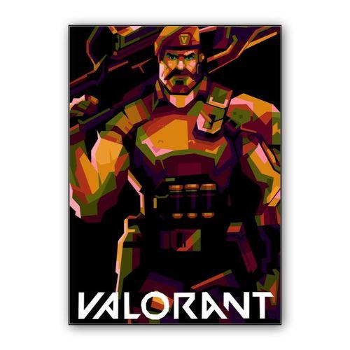 Brimstones Valorant in amazing pop art wall art poster