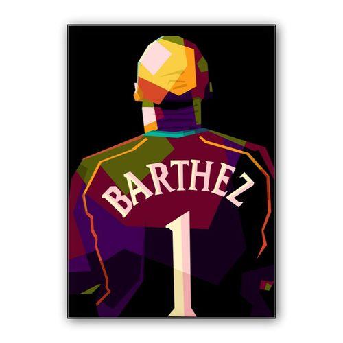 Fabien Barthez in wpap pop art wall art poster