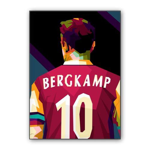 Dennis Bergkamp in Pop art fantastic wall art poster