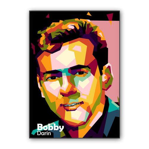Music 70s Bobby Darin in wpap art wall art poster