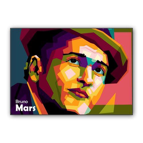 Bruno Mars in wpap art wall art poster