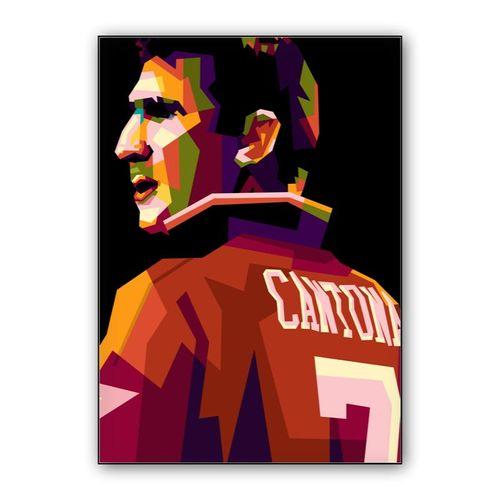 Eric Cantona in wpap pop art wall art poster
