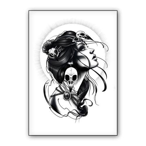 raven queen wall art poster