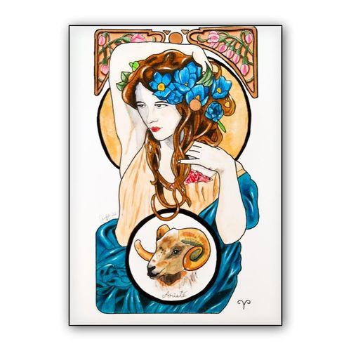Aries wall art poster