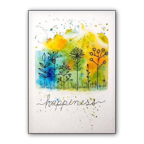 Happiness wall art poster