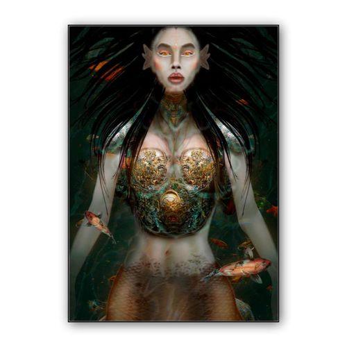 JAPANESE LUNATIC SIREN wall art poster