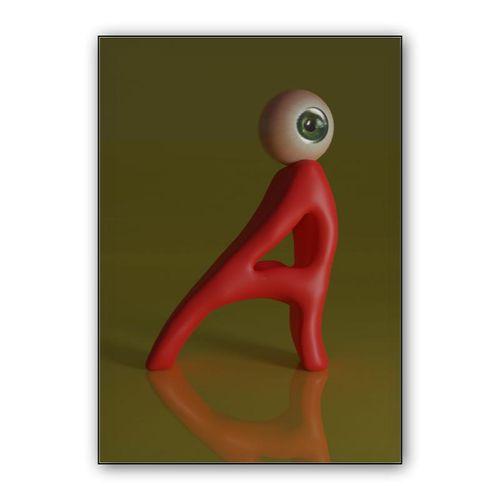 A de Asombro wall art poster