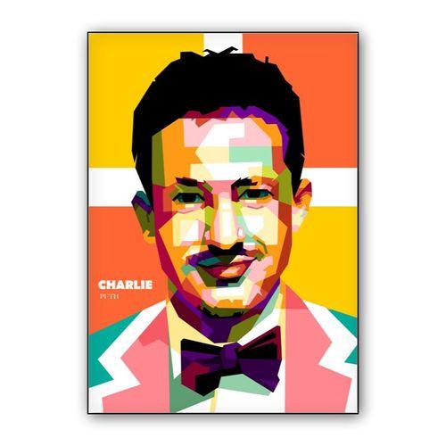 Charlie Puth in wpap pop art wall art poster