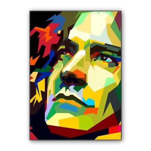 Robert Plant Pop Art WPAP - Canvast Print wall art poster