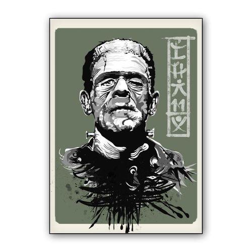 Frankenstein wall art poster