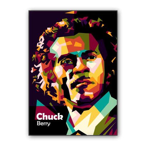 Chuck Berry in wpap trending wall art poster