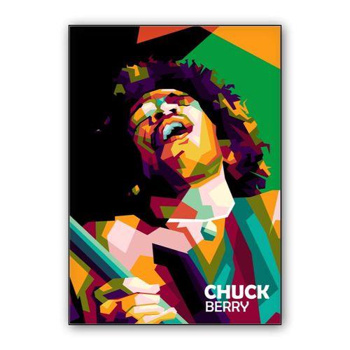 Legend Music Chuck Berry in pop art wall art poster