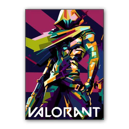 Valorant in wpap pop art wall art poster