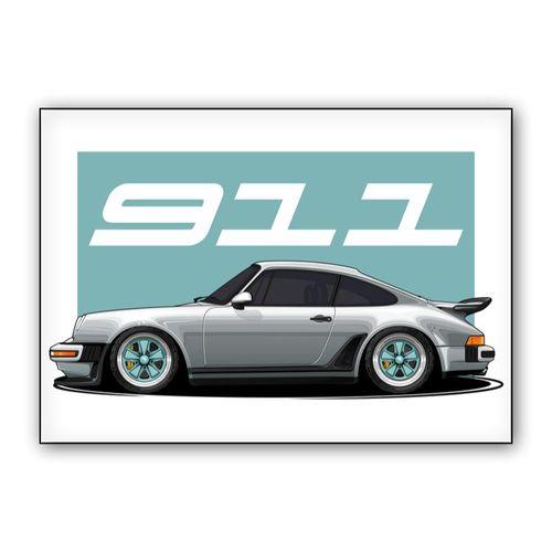 Porsche 911 Car Canvas Porsche wall art poster