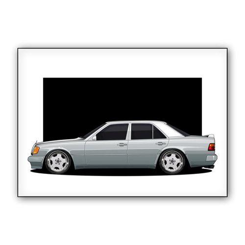 Mercedes E500 Canvas, Mercedes wall art poster