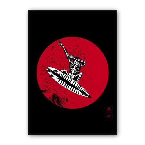 Wavetopias I Air Pluto Surfing wall art poster