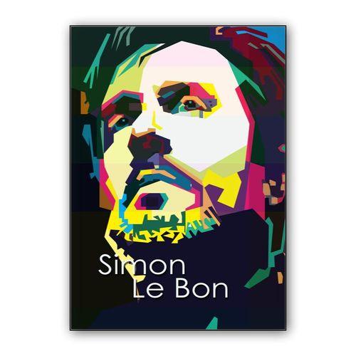 Simon Le Bon Pop Art WPAP - Canvast Print wall art poster