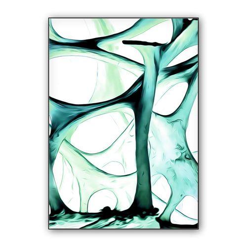 Glass wall art poster