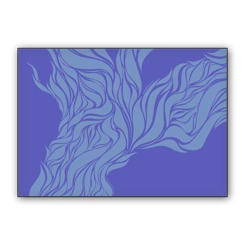 blue smoke wall art poster