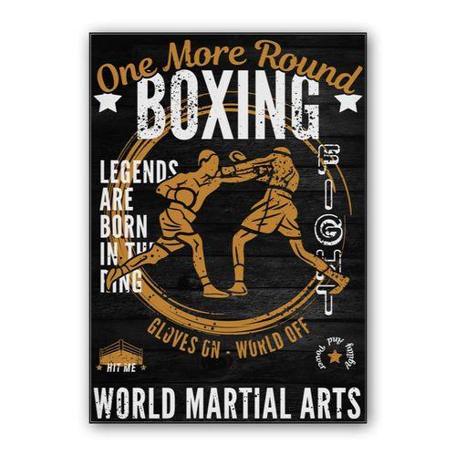 Boxing | One More Round | World Martial Arts wall art poster
