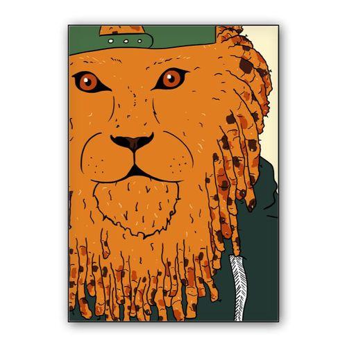 laid back lieutenant lionel wall art poster