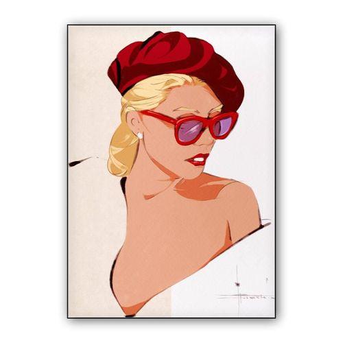 Red Glasses And Tam wall art poster