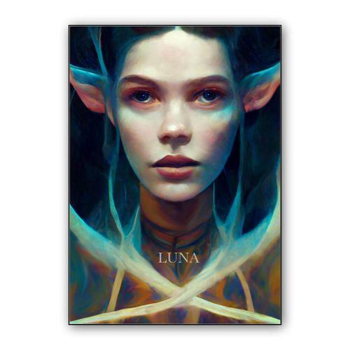 Abstract dryad wall art poster